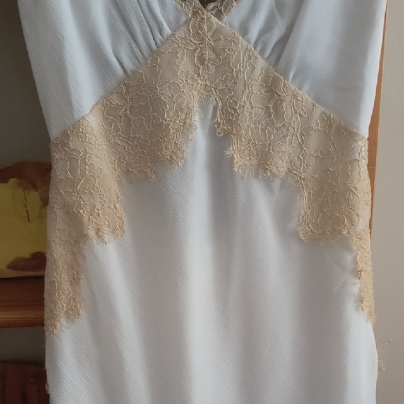ASOS Cream and Tan Lace Chemise - Picture 4 of 8